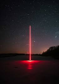 how far can you see a laser beam