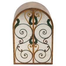 Neoclassical Wrought Iron Wall Hanging