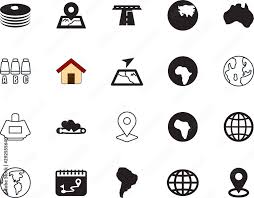 Map Vector Icon Set Such As Malaysia