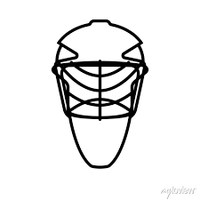 Goalie Mask Outline Icon Clipart Image