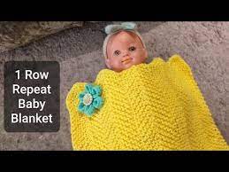 How To Knit A Baby Blanket 1 Row