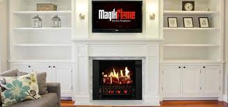 Electric Fireplace On