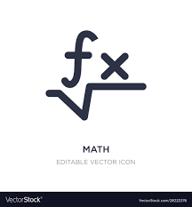 Math Icon On White Background Simple