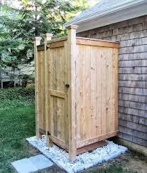 Outdoor Shower Enclosure Cedar