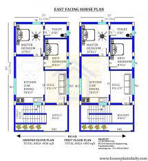 20x40 East Facing Vastu House Plan
