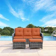 Joyside Wicker Outdoor Patio Sofa