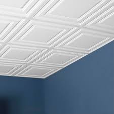 Icon Relief White Ceiling Tiles