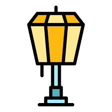 Track Lamp Icon Outline Vector Stand
