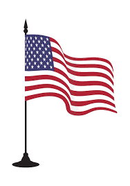 American Waving Flag Vector Icon