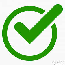 Ok Vector Icon Flat Green Symbol