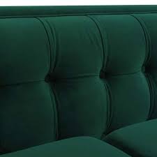 Jennifer Taylor Jack 84 Modern Tuxedo Tufted Sofa Evergreen