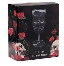 Glass Skull Head Shaped Wine Glasses