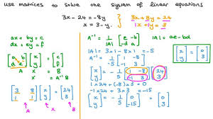 Two Equations Using A Matrix Inverse