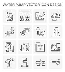 Water Pump Icon Stock Vector By
