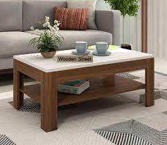 Beach Coffee Table With Frosty White