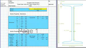 steel design spreadsheet civilweb