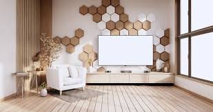 Wall Hexagon Minimal Design 3d Rendering