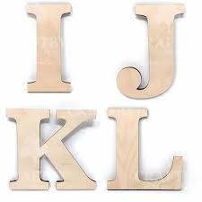 Wooden Letters Alphabet Cut Outs