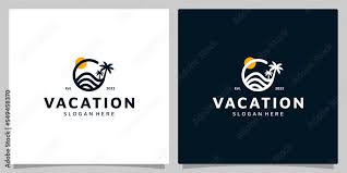 Vacation Logo Design Template With