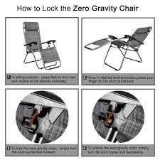 Zero Gravity Metal Reclining Lawn Chair