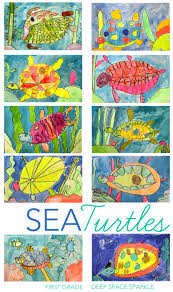 Sea Turtles Drawing Painting Lesson