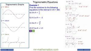 Trigonometric Equations Mr