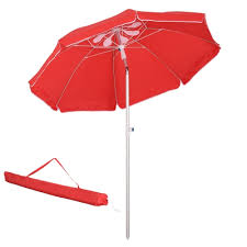 Outsunny Arc 6 4ft Beach Umbrella With