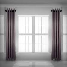 20 In Single Curtain Rod In Black With