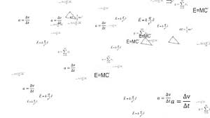 Physics Formulas Stock Footage