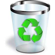 Recycling Bin Icon Vector Drawing