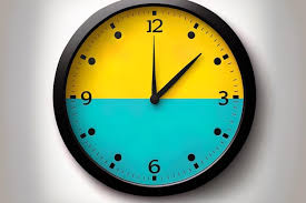 Blue Icon Of A 12 Hour Clock