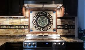 Celtic Backsplash Terraza Stained Glass