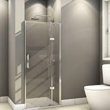 800mm Frameless Hinged Shower Door