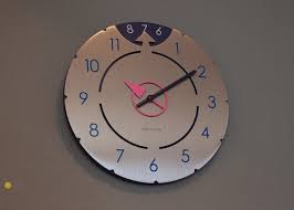 Xl Postmodern Hermle Date Wall Clock