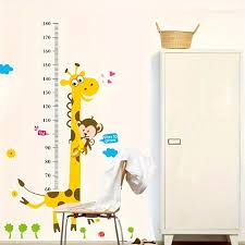 Giraffe Height Growth Chart Wall