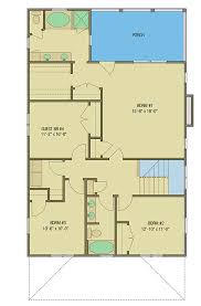 Modern Four Square House Plan With