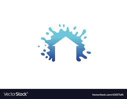 Creative House Splash Color Paint Logo