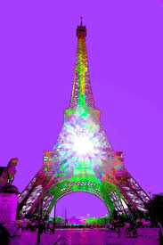 Eiffel Tower Pink Stock Photos Royalty