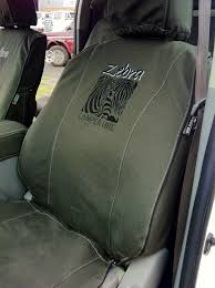 Zebra Canvas Seat Covers Fitted To The