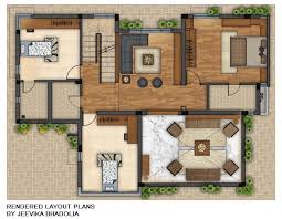 Interior Layout Floor Plan And 3d Renders