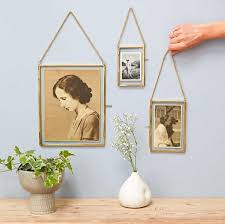 Glass And Metal Hanging Photo Frame