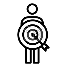 Target Customer Icon Outline Target