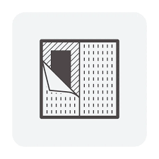 Vinyl Floor Construction Icon On White