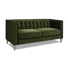 Velvet Modern Tuxedo Sofa