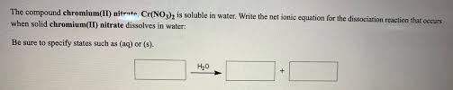 Answered The Compound Chromium Ii