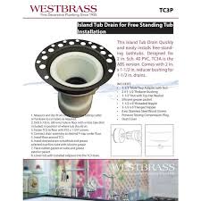 Westbrass Island Drain Assembly For