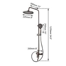 8 Bathroom Rainfall Shower Head