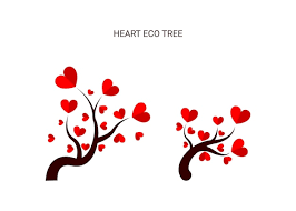 Premium Vector Heart Tree Icon Set