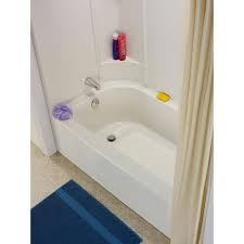 16 In W X 40 In L Bathtub Floor Repair Inlay Kit White