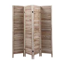 4 Panel Wood Room Divider Louver